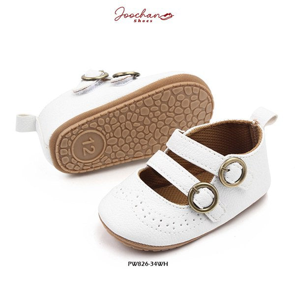 Sepatu Prewalker Bayi Perempuan 0-12 Bulan Gesper Style Kualitas Premium Import