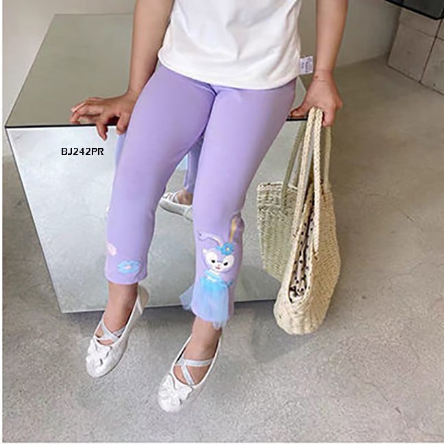 Celana Legging Panjang Anak Cewek/Perempuan Stella Lou Melody Haichi  / Legging Import Bahan Cotton Spandex