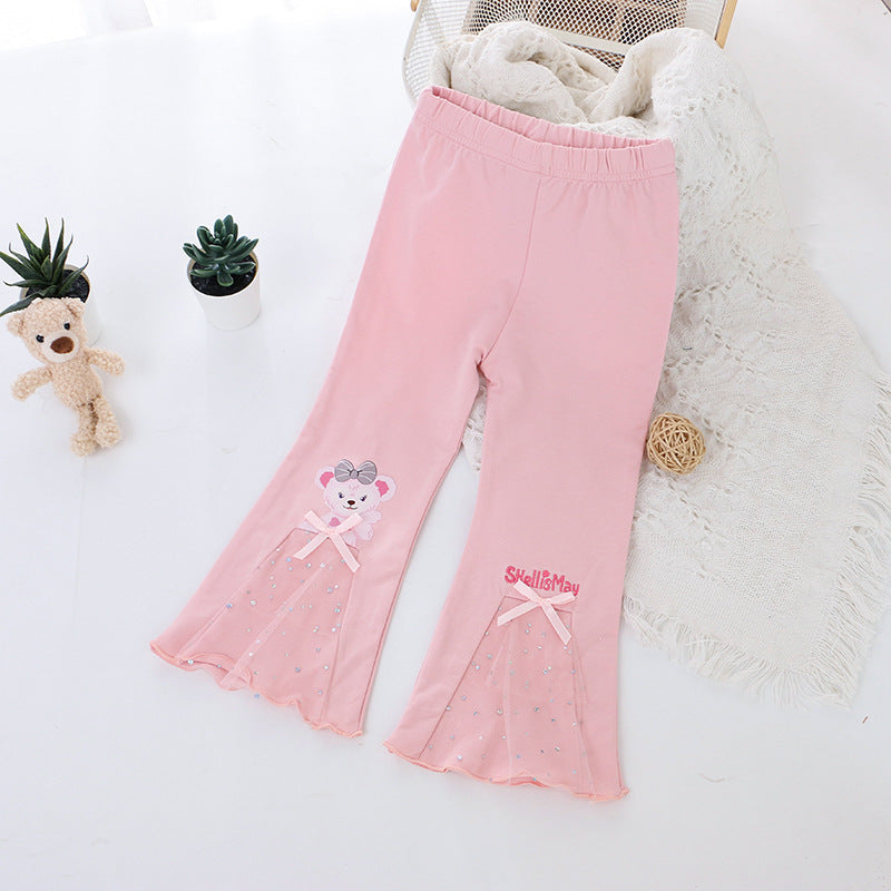 Legging Impor Tile Princess- legging cute-legging anak perempuan bahan premium