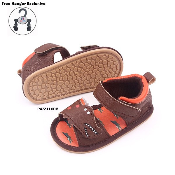 Sepatu Joochan PreWalker Bayi/Anak Cewek/Cowok/Unisex Motif Croco Brown Bahan Premium dan  Kualitas Impor