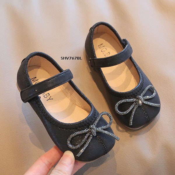 Sepatu Pesta Anak Cewek/Perempuan Flat Shoes Ribbon Bahan Premium Impor