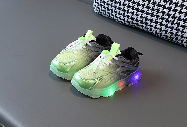 Sepatu Anak Cewek/Cowok Sneakers LED Full Color  Bahan Premium Impor