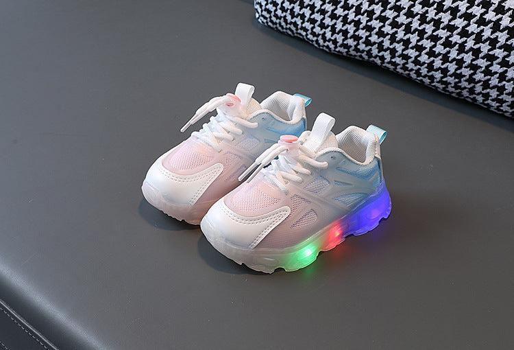 Sepatu Anak Cewek/Cowok Sneakers LED Full Color  Bahan Premium Impor