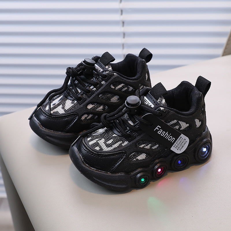Sepatu Anak Cewek/Cowok Sneaker LED Fashion  Usia 1-5 Tahun Bahan Premium Impor