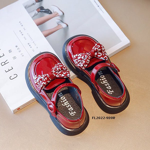 Sepatu Pantovel Anak Cewek/Cowok Usia 6-10 Tahun Style Pita Polka Bahan Premium Impor