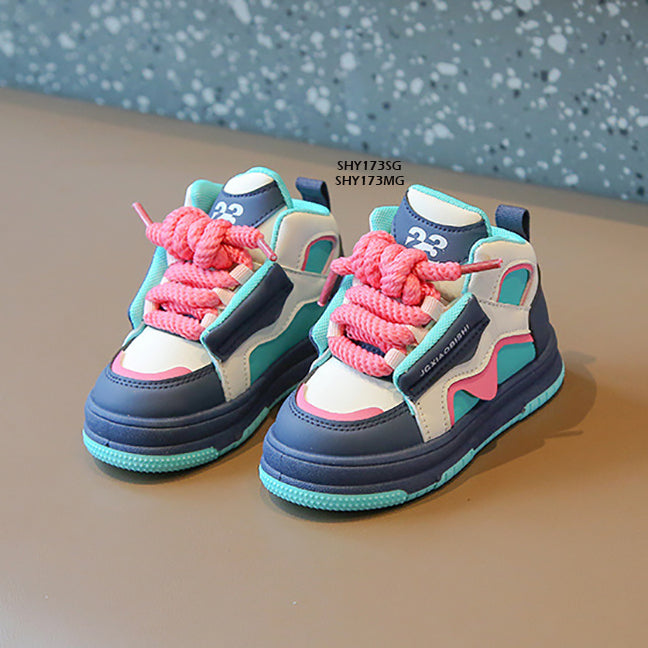 Sepatu Sneakers Anak Momowo Cewek/Perempuan usia 1-5 Tahun Bahan Premium Impor