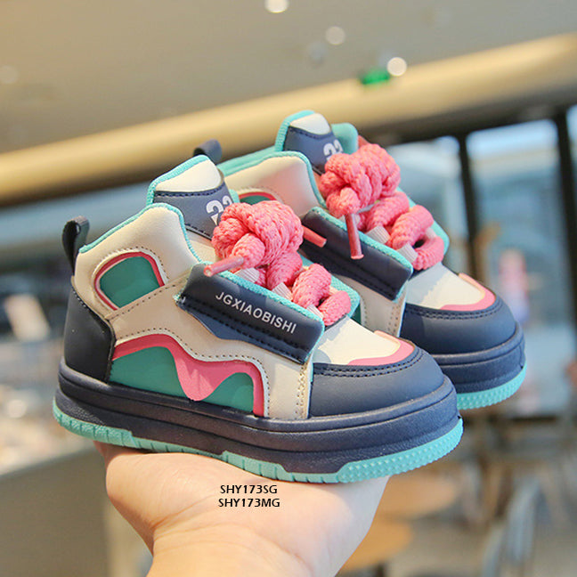 Sepatu Sneakers Anak Momowo Cewek/Perempuan usia 1-5 Tahun Bahan Premium Impor