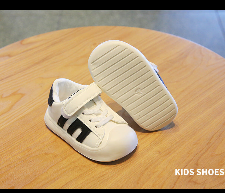 Sepatu Sneakers Stripe Anti Slip  Anak Bayi Cewek/Cowok Usia 0-2 Tahun Bahan Premium Impor