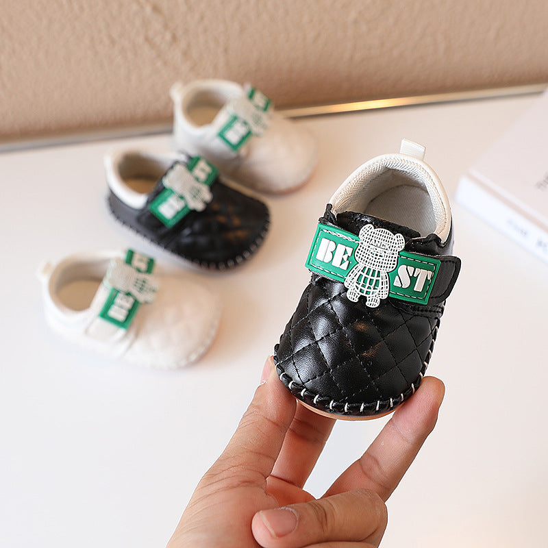 Sepatu Bayi Cowok Cewek Best Bear Black Chreme