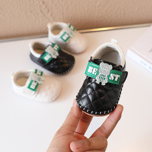 Sepatu Bayi Cowok Cewek Best Bear Black Chreme