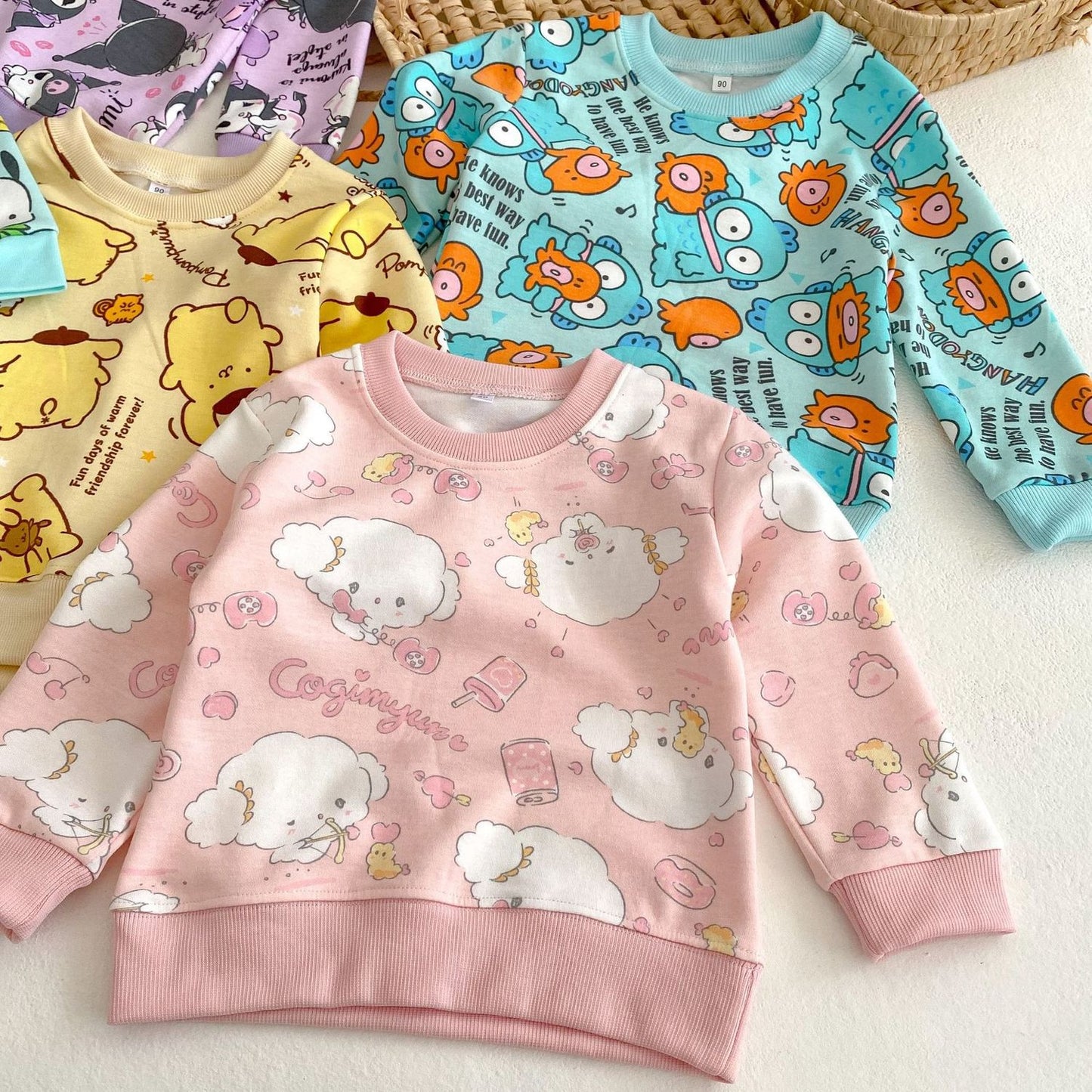 Sweater Anak Cewek/Perempuan Usia 1-6 Tahun Motif Kuromi Bahan Premium Impor