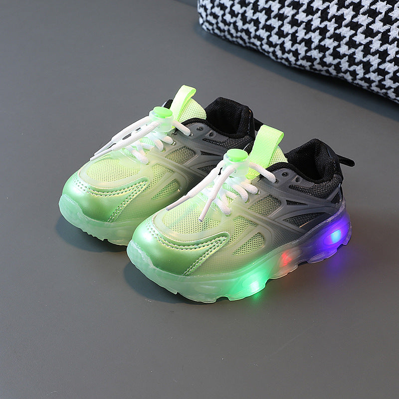 Sepatu Anak Cewek/Cowok Sneakers LED Full Color  Bahan Premium Impor