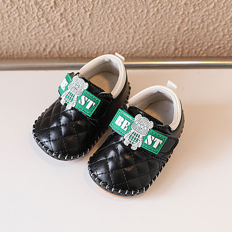 Sepatu Bayi Cowok Cewek Best Bear Black Chreme