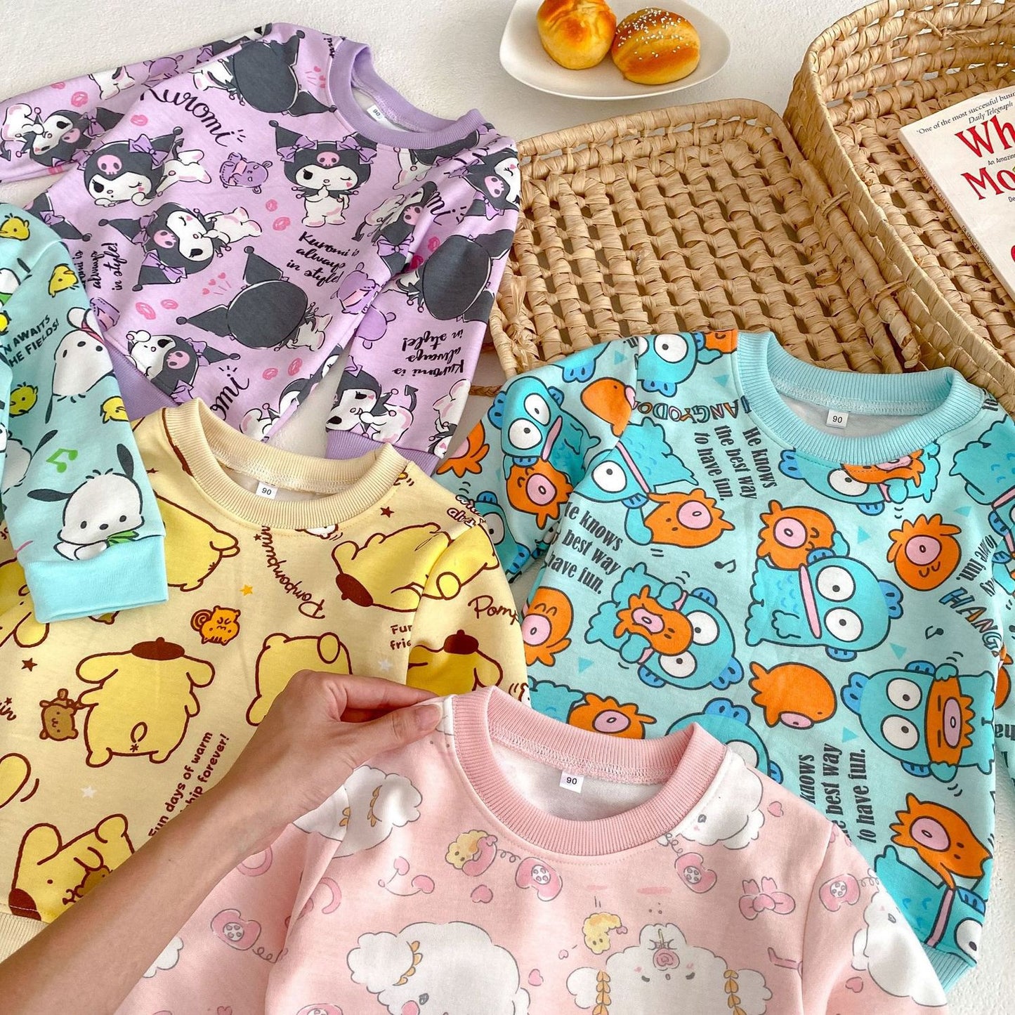 Sweater Anak Cewek/Perempuan Usia 1-6 Tahun Motif Kuromi Bahan Premium Impor