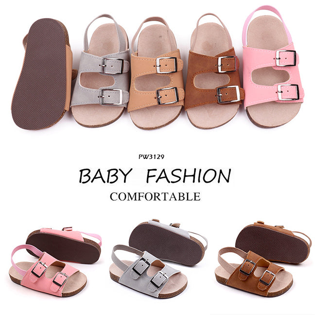 Sandal Bayi Prewalker Gesper Tali Belakang Bahan Karet cewek/perempuan usia 1-8 Bulan Bahan Premium Impor