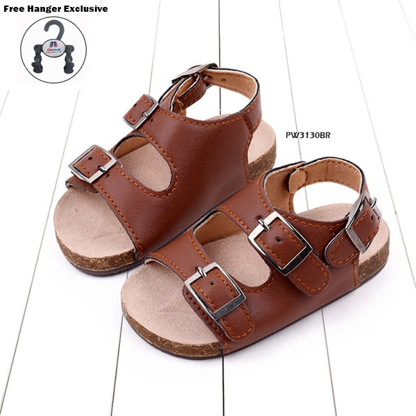 Sandal Bayi Prewalker Style Gesper Belakang cowok/laki usia 1-8 Bulan Bahan Premium Impor