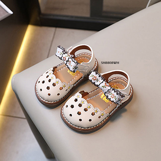 Sepatu Anak Flat Shoes Star Flower Bordir Perempuan/Cewek usia 0-12 Bulan Bahan Premium Impor