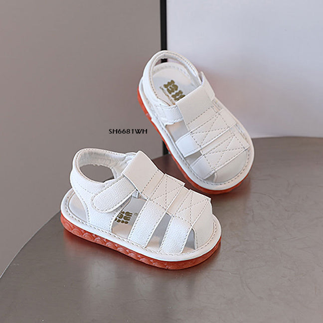 Sepatu Sandal Anak Cit-cit Warna Polos cowok/cewek usia 0-12 Bulan Bahan Premium Impor