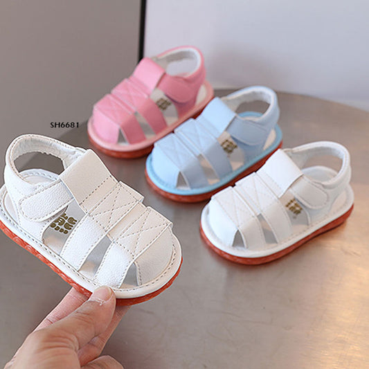 Sepatu Sandal Anak Cit-cit Warna Polos cowok/cewek usia 0-12 Bulan Bahan Premium Impor