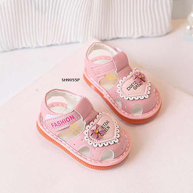 Sepatu Sandal Anak Cit-Cit Love Flower Pearl cewek/perempuan usia 0-12 Bulan Bahan Premium Impor