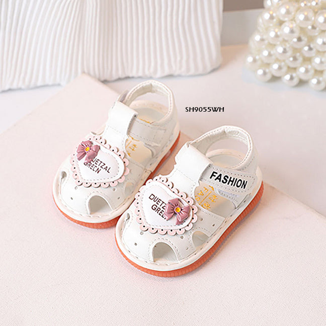 Sepatu Sandal Anak Cit-Cit Love Flower Pearl cewek/perempuan usia 0-12 Bulan Bahan Premium Impor