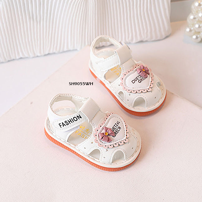 Sepatu Sandal Anak Cit-Cit Love Flower Pearl cewek/perempuan usia 0-12 Bulan Bahan Premium Impor