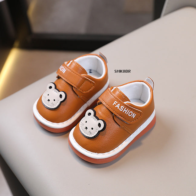 Sepatu Sandal Anak Cit-Cit Bear Head cowok/cewek usia 0-12 Bulan Bahan Premium Impor