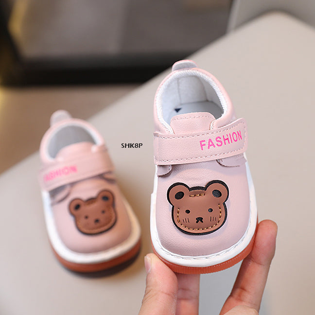 Sepatu Sandal Anak Cit-Cit Bear Head cowok/cewek usia 0-12 Bulan Bahan Premium Impor