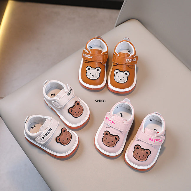 Sepatu Sandal Anak Cit-Cit Bear Head cowok/cewek usia 0-12 Bulan Bahan Premium Impor