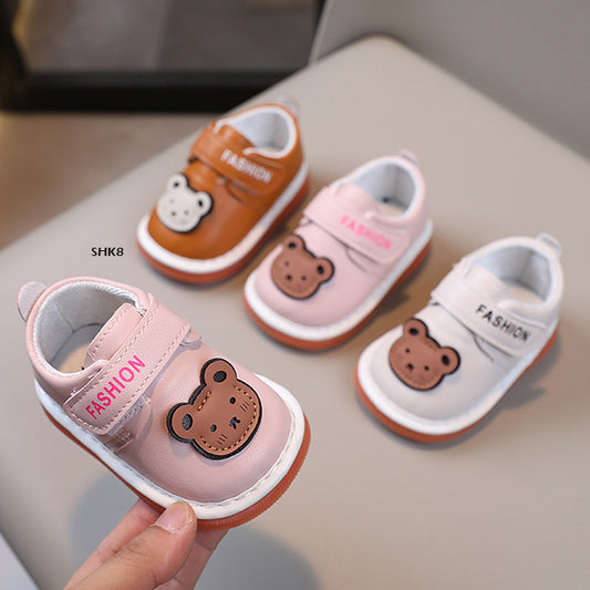 Sepatu Sandal Anak Cit-Cit Bear Head cowok/cewek usia 0-12 Bulan Bahan Premium Impor