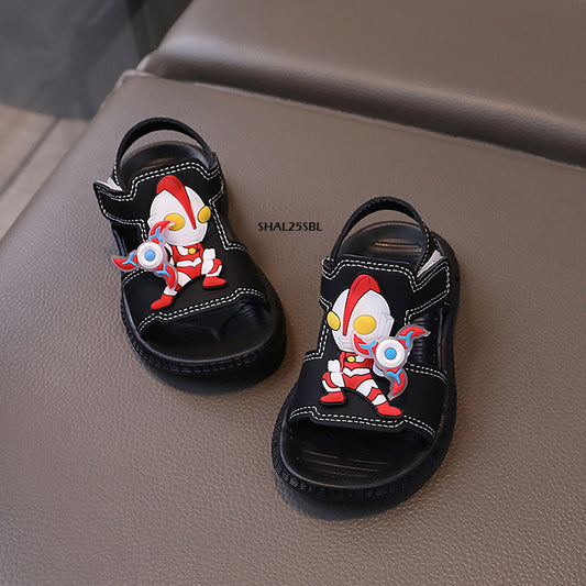 Sepatu Sandal Anak Ultraman cowok/laki usia 1-5 Tahun Bahan Premium Impor