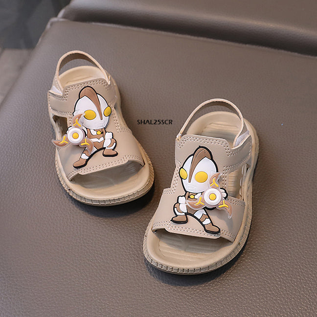 Sepatu Sandal Anak Ultraman cowok/laki usia 1-5 Tahun Bahan Premium Impor