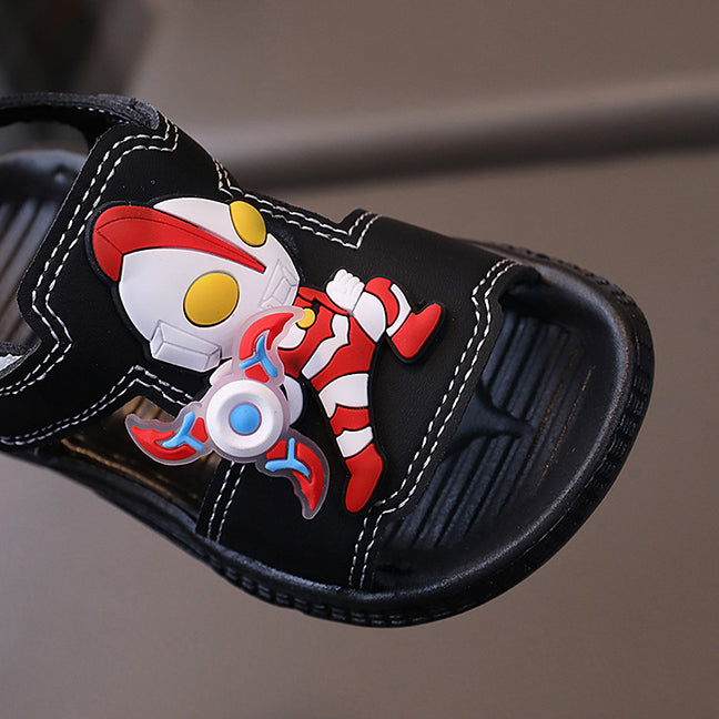 Sepatu Sandal Anak Ultraman cowok/laki usia 1-5 Tahun Bahan Premium Impor