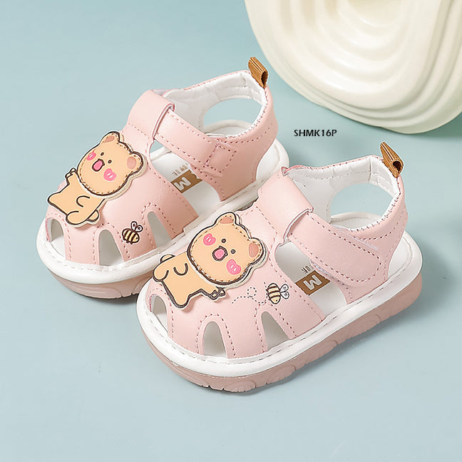 Sepatu Sandal Cit-Cit Bear Bayi cewek/perempuan usia 0-12 Bulan Bahan Premium Impor