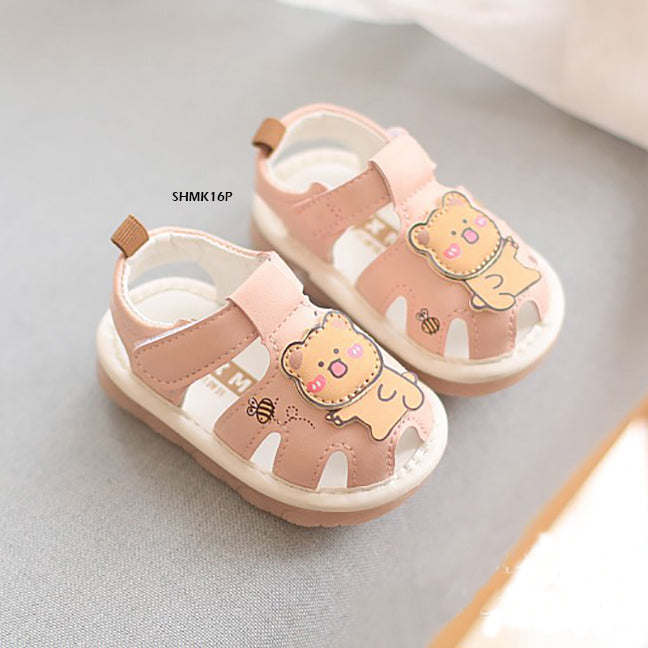 Sepatu Sandal Cit-Cit Bear Bayi cewek/perempuan usia 0-12 Bulan Bahan Premium Impor