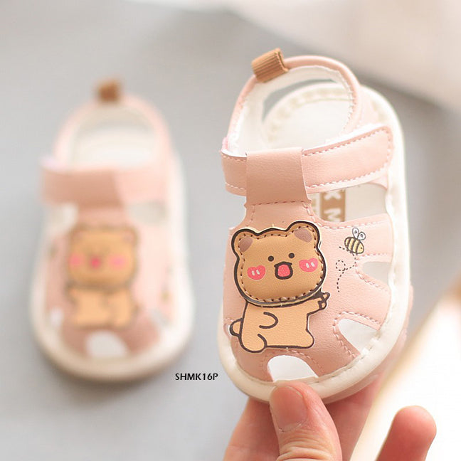 Sepatu Sandal Cit-Cit Bear Bayi cewek/perempuan usia 0-12 Bulan Bahan Premium Impor