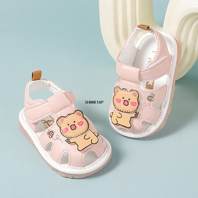 Sepatu Sandal Cit-Cit Bear Bayi cewek/perempuan usia 0-12 Bulan Bahan Premium Impor