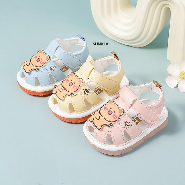 Sepatu Sandal Cit-Cit Bear Bayi cewek/perempuan usia 0-12 Bulan Bahan Premium Impor