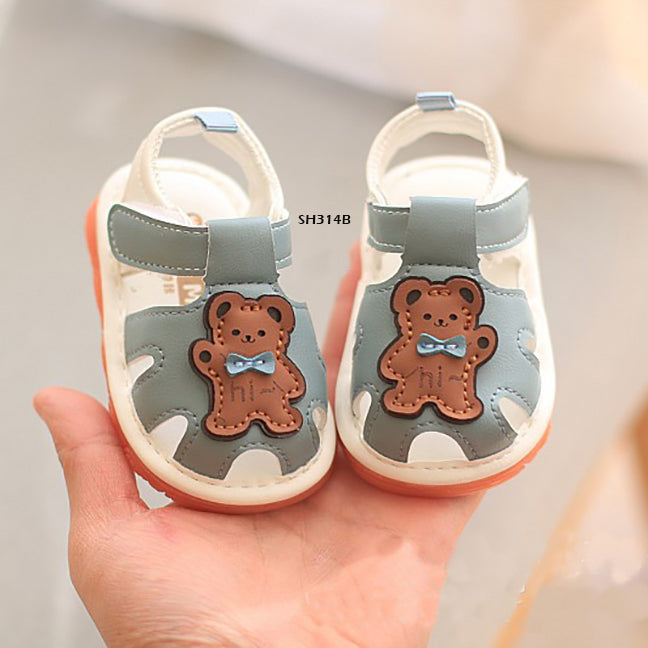 Sepatu Sandal Prewalker Cit-Cit Hello Bear Bayi Cewek/Cowok usia 0-12 Bulan Bahan Premium Impor