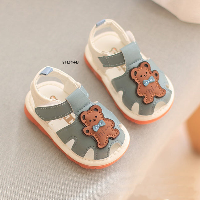 Sepatu Sandal Prewalker Cit-Cit Hello Bear Bayi Cewek/Cowok usia 0-12 Bulan Bahan Premium Impor