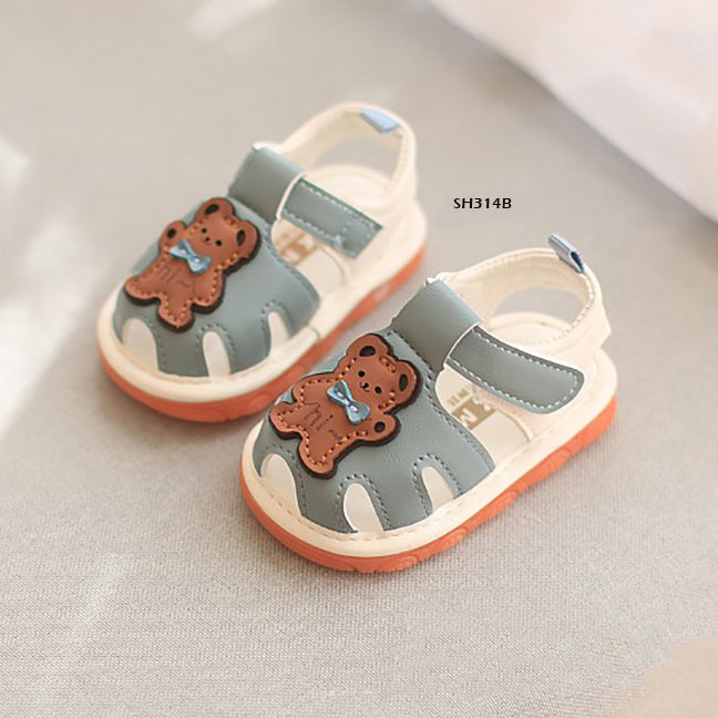 Sepatu Sandal Prewalker Cit-Cit Hello Bear Bayi Cewek/Cowok usia 0-12 Bulan Bahan Premium Impor