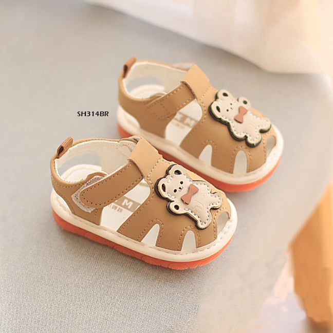 Sepatu Sandal Prewalker Cit-Cit Hello Bear Bayi Cewek/Cowok usia 0-12 Bulan Bahan Premium Impor