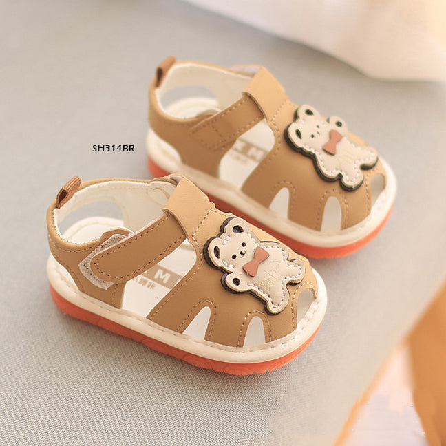 Sepatu Sandal Prewalker Cit-Cit Hello Bear Bayi Cewek/Cowok usia 0-12 Bulan Bahan Premium Impor