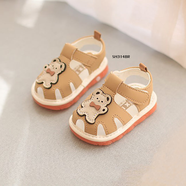 Sepatu Sandal Prewalker Cit-Cit Hello Bear Bayi Cewek/Cowok usia 0-12 Bulan Bahan Premium Impor