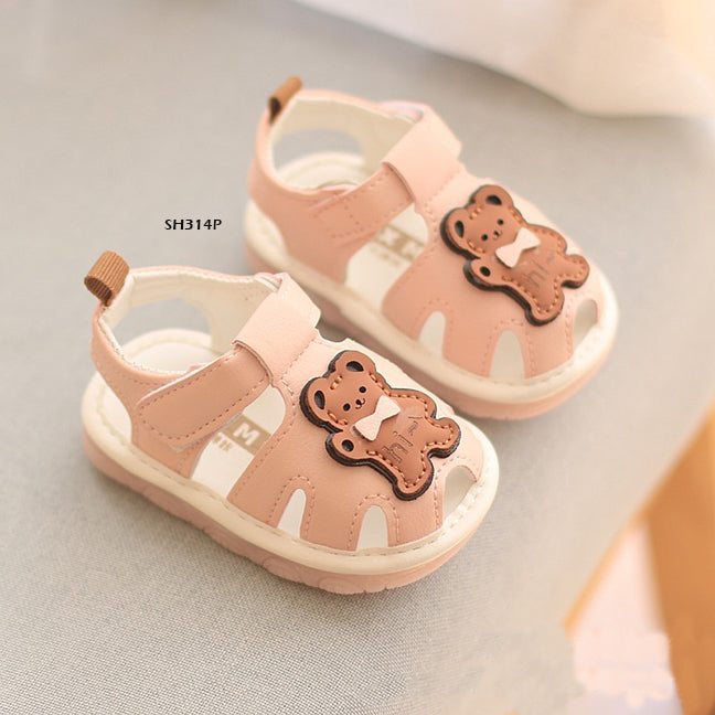 Sepatu Sandal Prewalker Cit-Cit Hello Bear Bayi Cewek/Cowok usia 0-12 Bulan Bahan Premium Impor