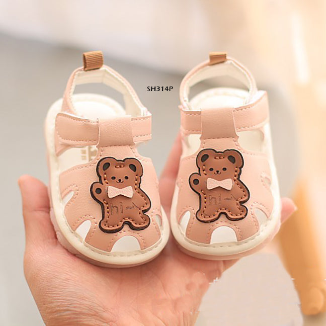 Sepatu Sandal Prewalker Cit-Cit Hello Bear Bayi Cewek/Cowok usia 0-12 Bulan Bahan Premium Impor