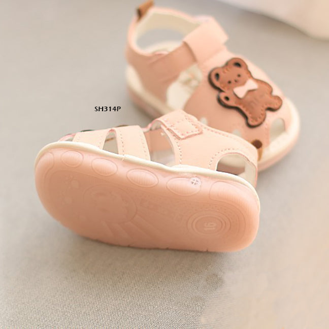 Sepatu Sandal Prewalker Cit-Cit Hello Bear Bayi Cewek/Cowok usia 0-12 Bulan Bahan Premium Impor