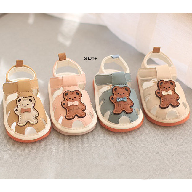 Sepatu Sandal Prewalker Cit-Cit Hello Bear Bayi Cewek/Cowok usia 0-12 Bulan Bahan Premium Impor