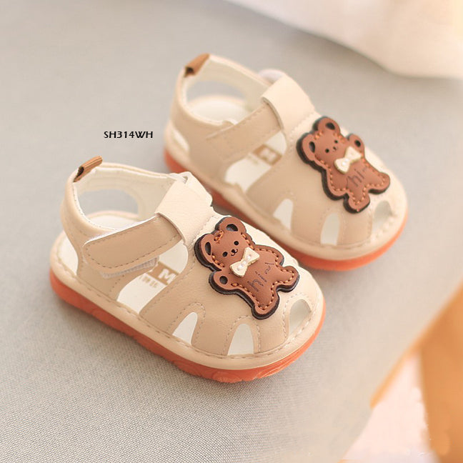 Sepatu Sandal Prewalker Cit-Cit Hello Bear Bayi Cewek/Cowok usia 0-12 Bulan Bahan Premium Impor