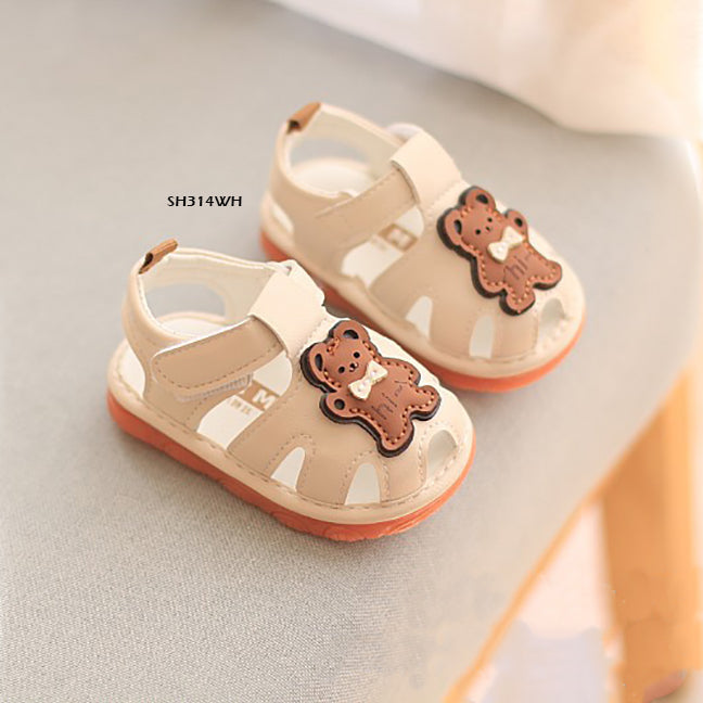 Sepatu Sandal Prewalker Cit-Cit Hello Bear Bayi Cewek/Cowok usia 0-12 Bulan Bahan Premium Impor